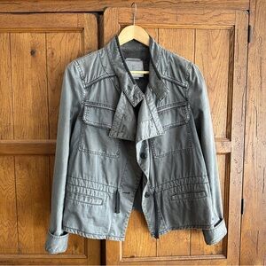 Anthro Gray Utility Jacket